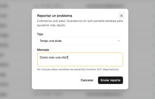 Soporte in-app de Odeen